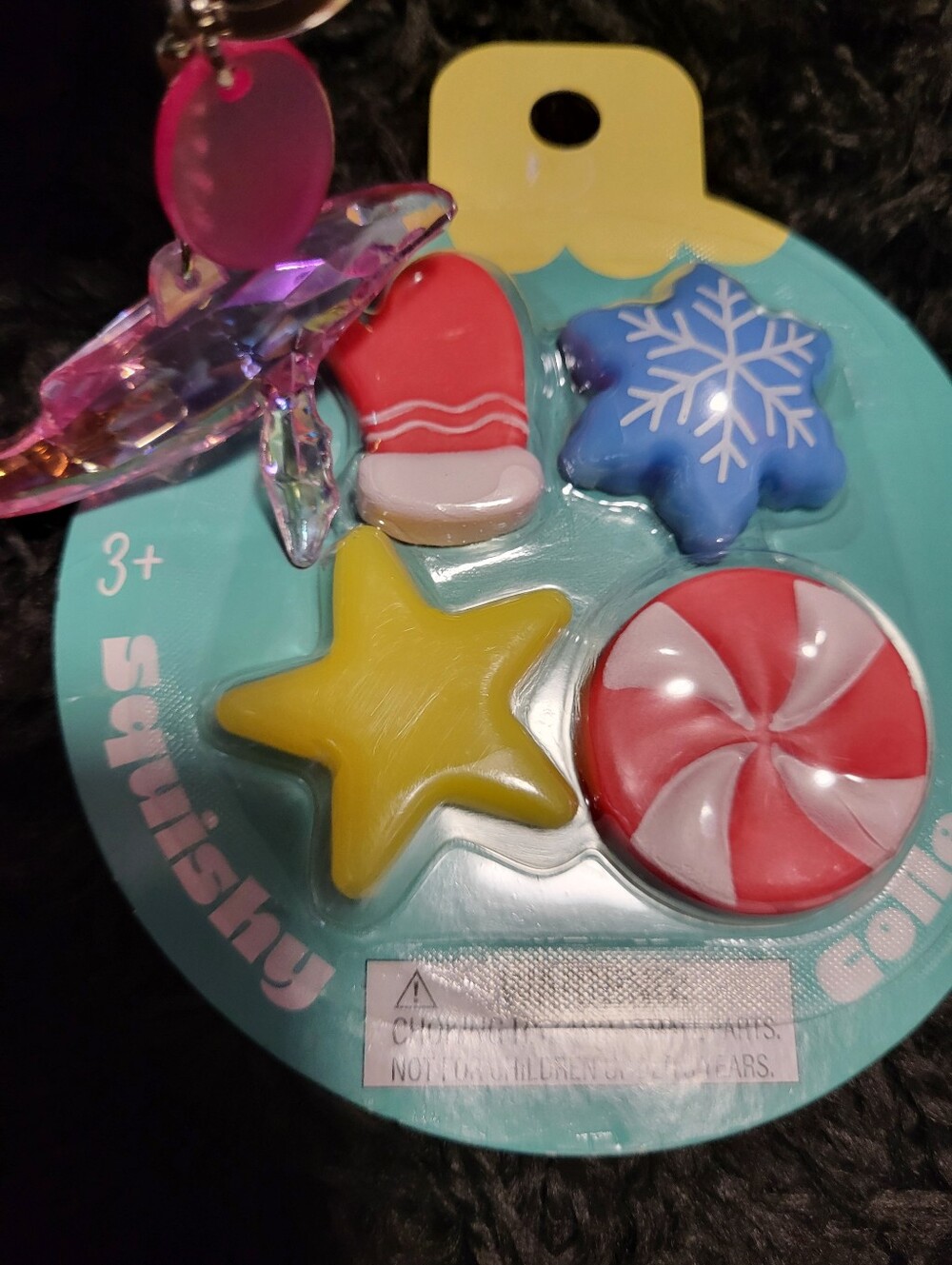 Holiday Squishy Toy Set - Yellow Star & Red Candy (Unbranded) - Picture 2 of 4